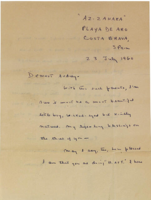 Truman Capote's Handwritten Letter.