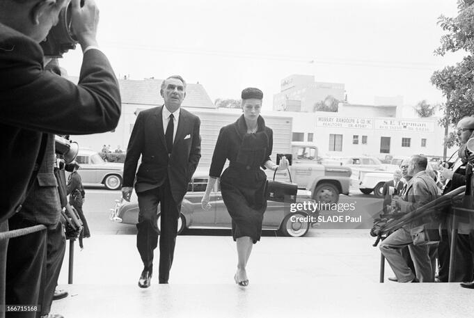 Capucine arrives. GettyImages.